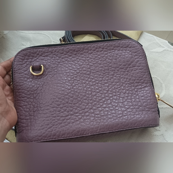 Authentic Burberry Heritage Grain Small Harrogate Crossbody Bag Dusky Mauve - Picture 7 of 16